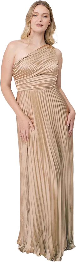 Declan Satin Pleated Dress | Made To Order