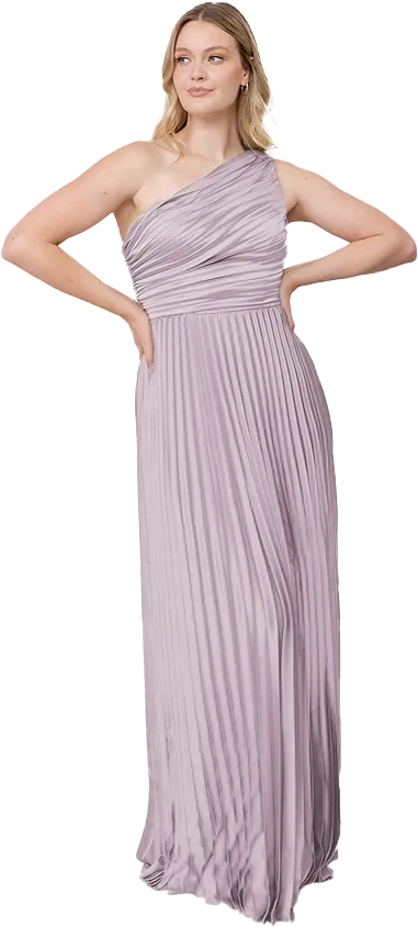 Declan Satin Pleated Dress | Made To Order