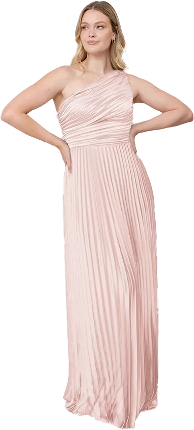 Declan Satin Pleated Dress | Made To Order