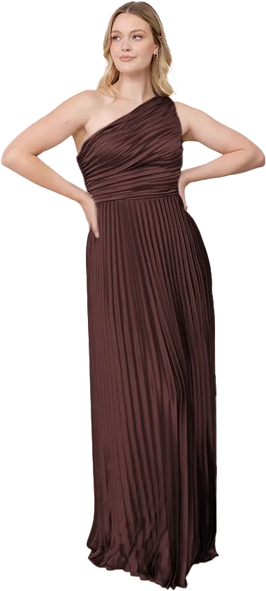 Declan Satin Pleated Dress | Made To Order