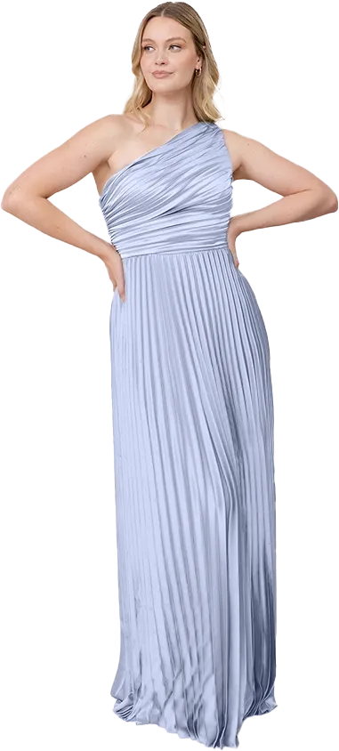 Declan Satin Pleated Dress | Made To Order