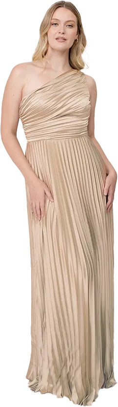 Declan Satin Pleated Dress | Made To Order