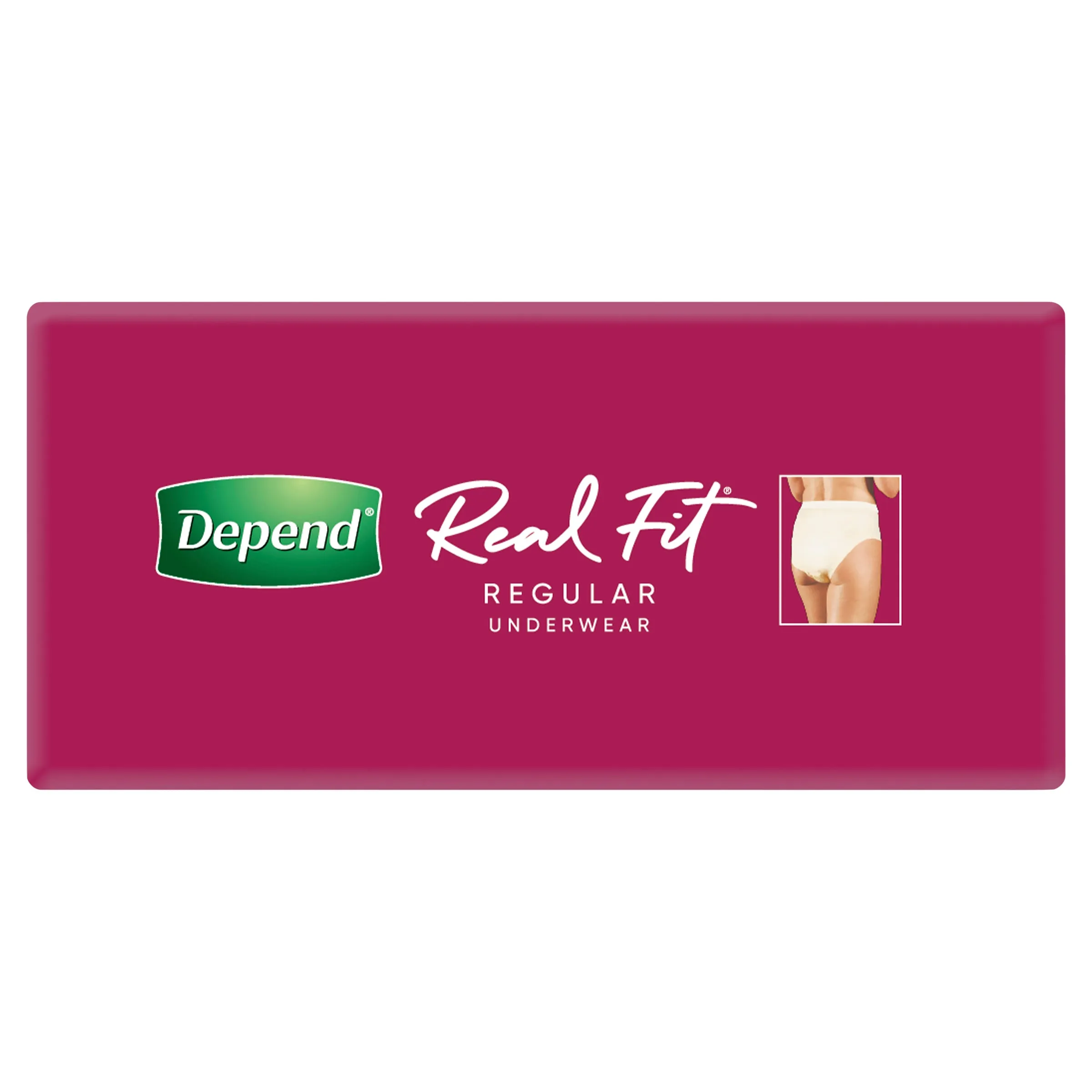 Depend Real Fit Incontinence Underwear Regular Women  Medium 8 Pack