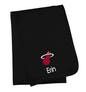 Designs by Chad and Jake Miami HEAT Custom Knit Baby Black Blanket