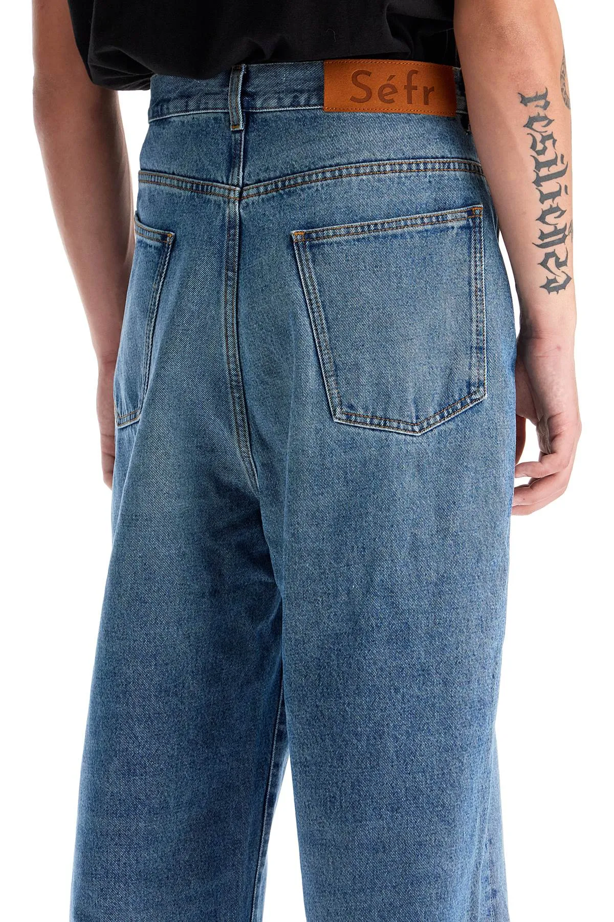 disco cut jeans with