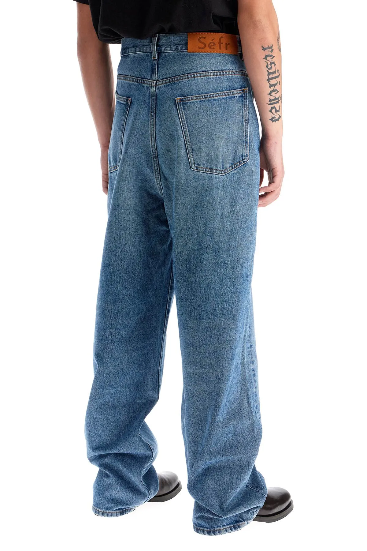 disco cut jeans with