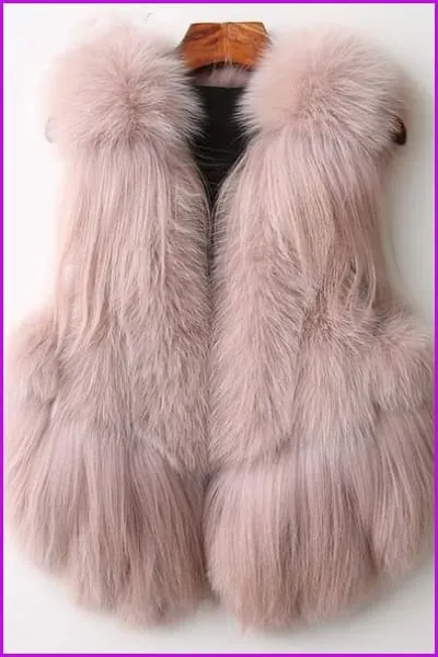 DO1493 Luxurylady Fox Fur Gilet 50CM