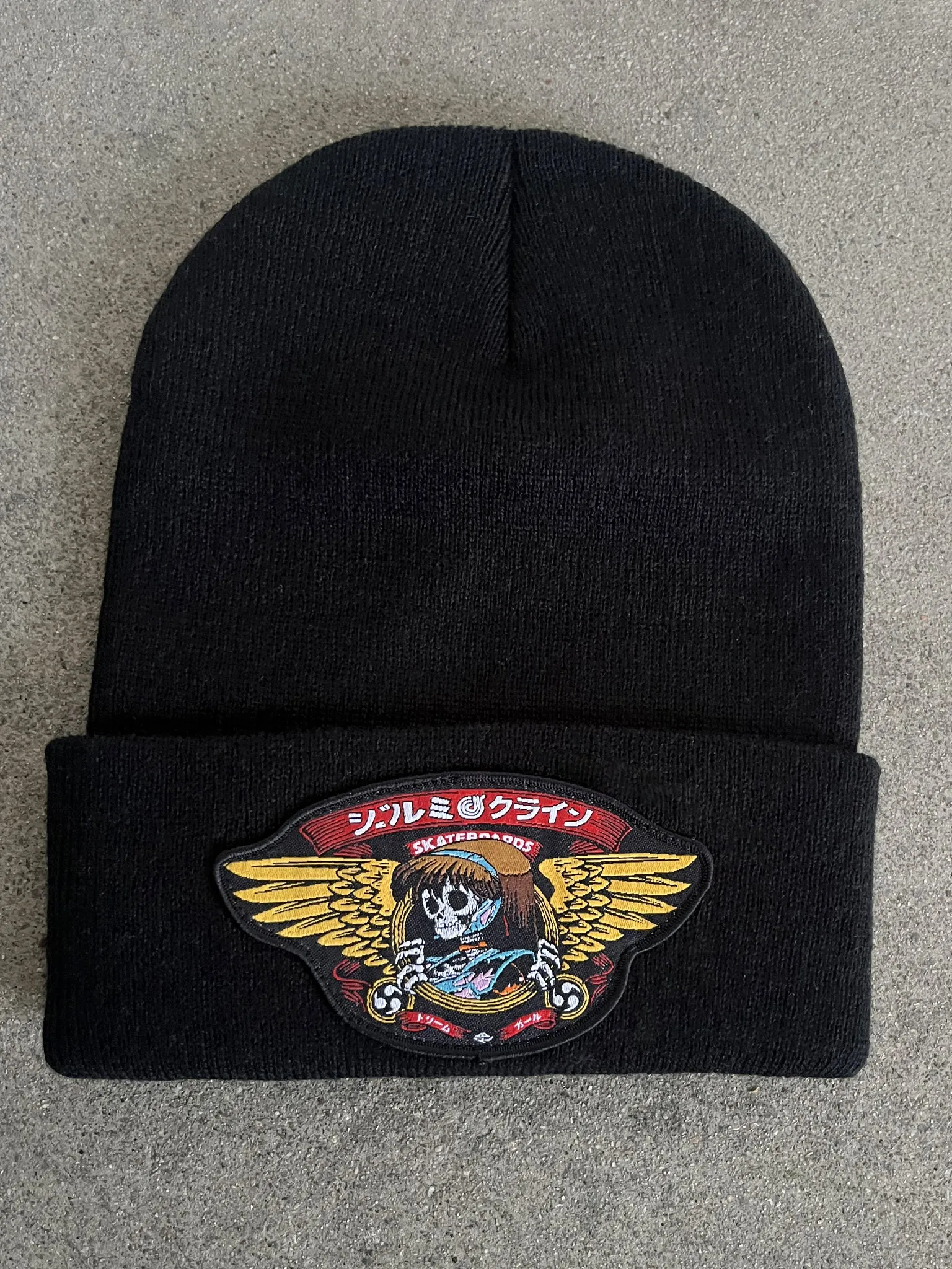 dream wings beanie - BLACK