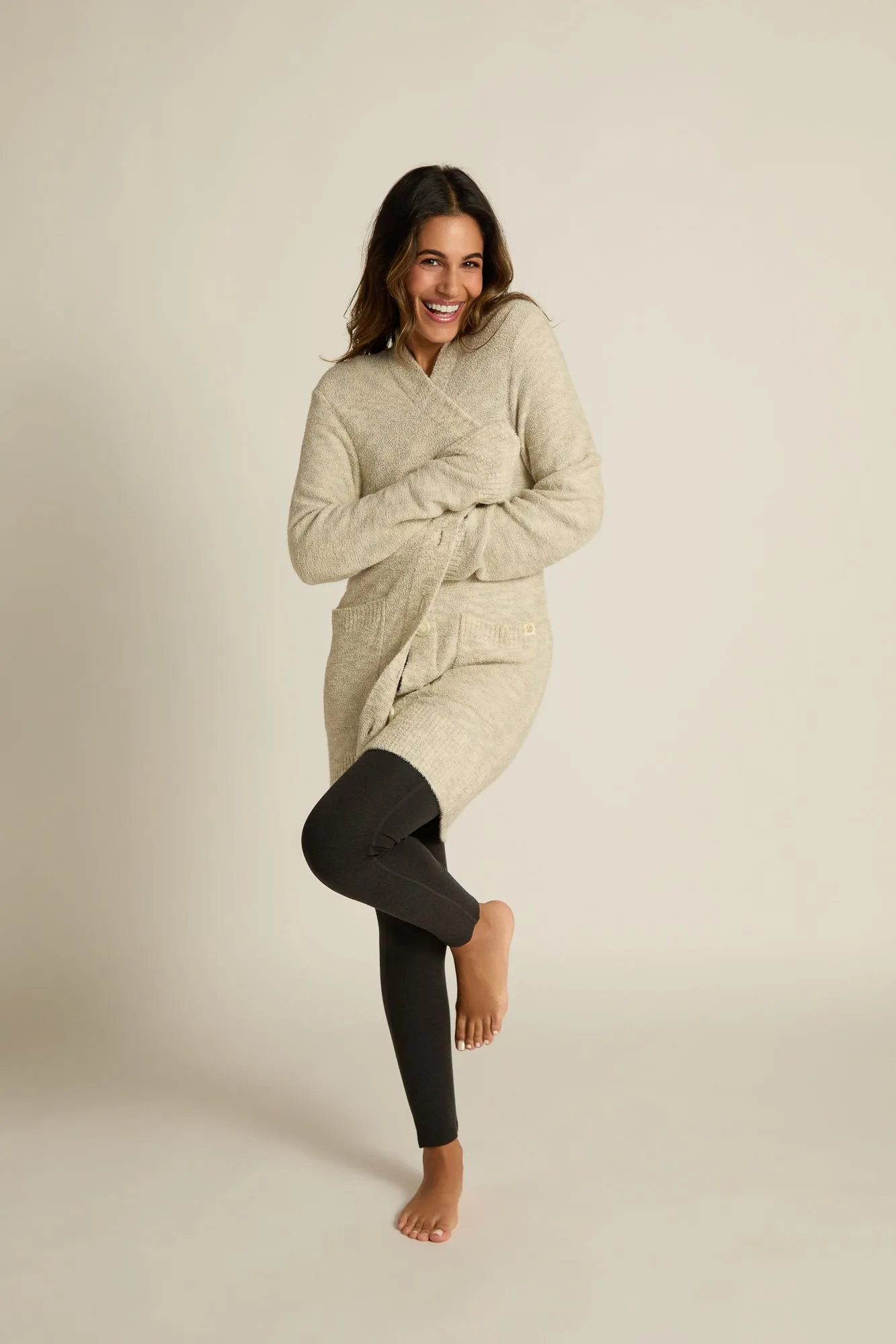 Faceplant Bamboo Plush Button-Up Cardi