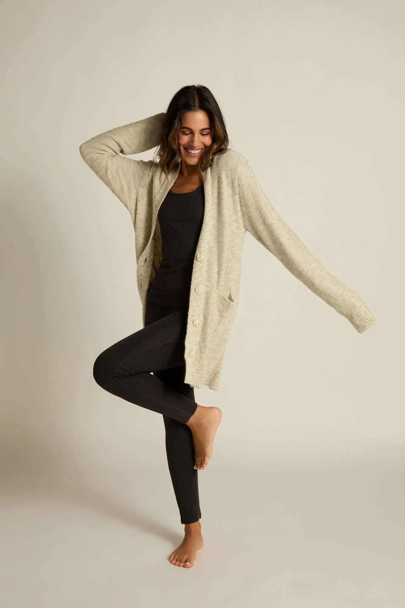 Faceplant Bamboo Plush Button-Up Cardi