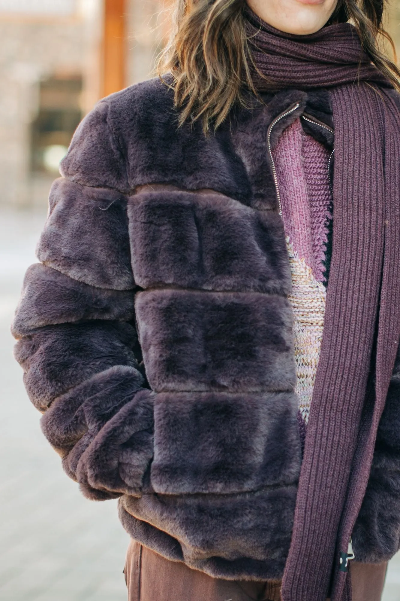 Faux Fur Bomber