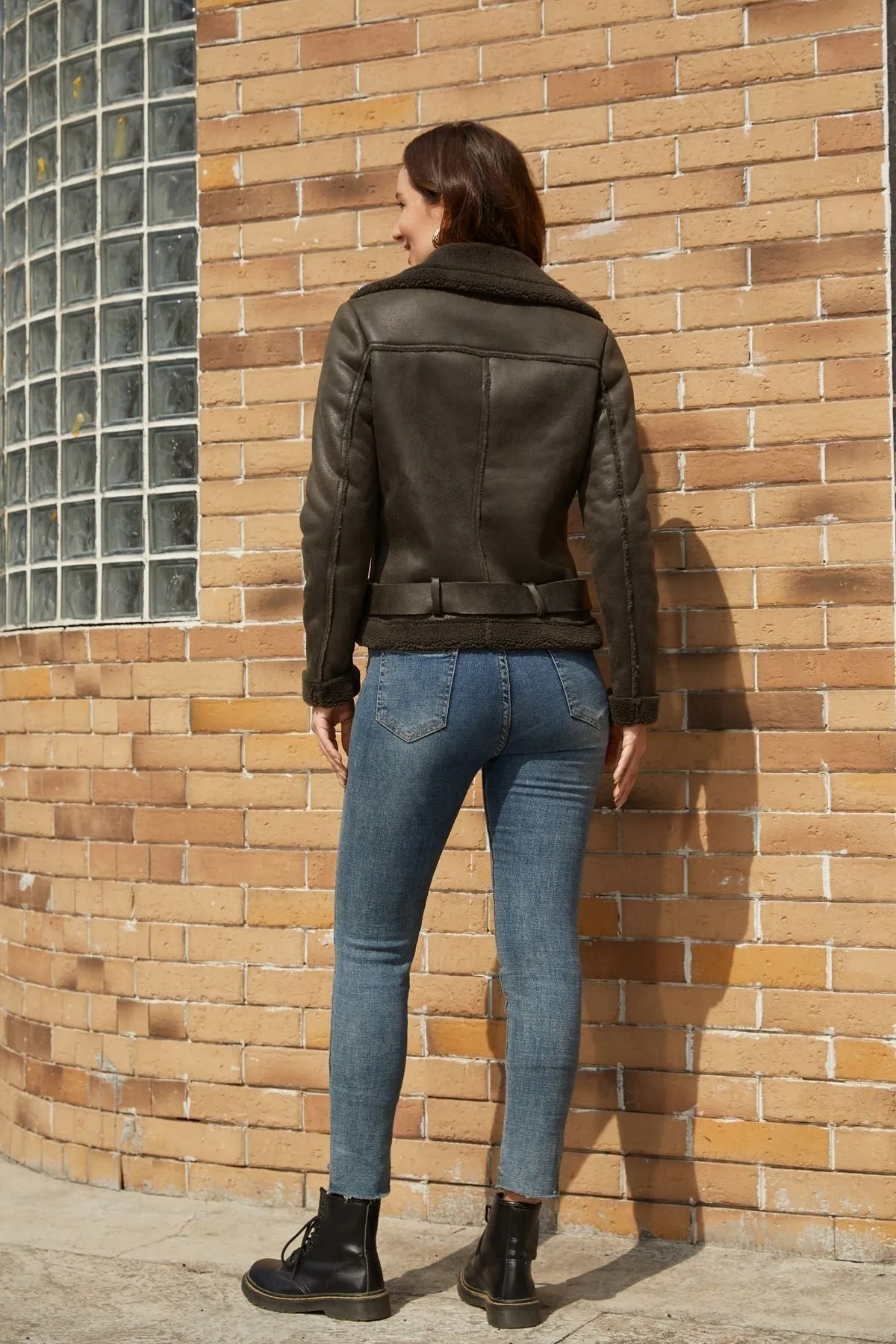 Faux Suede Winter Jacket