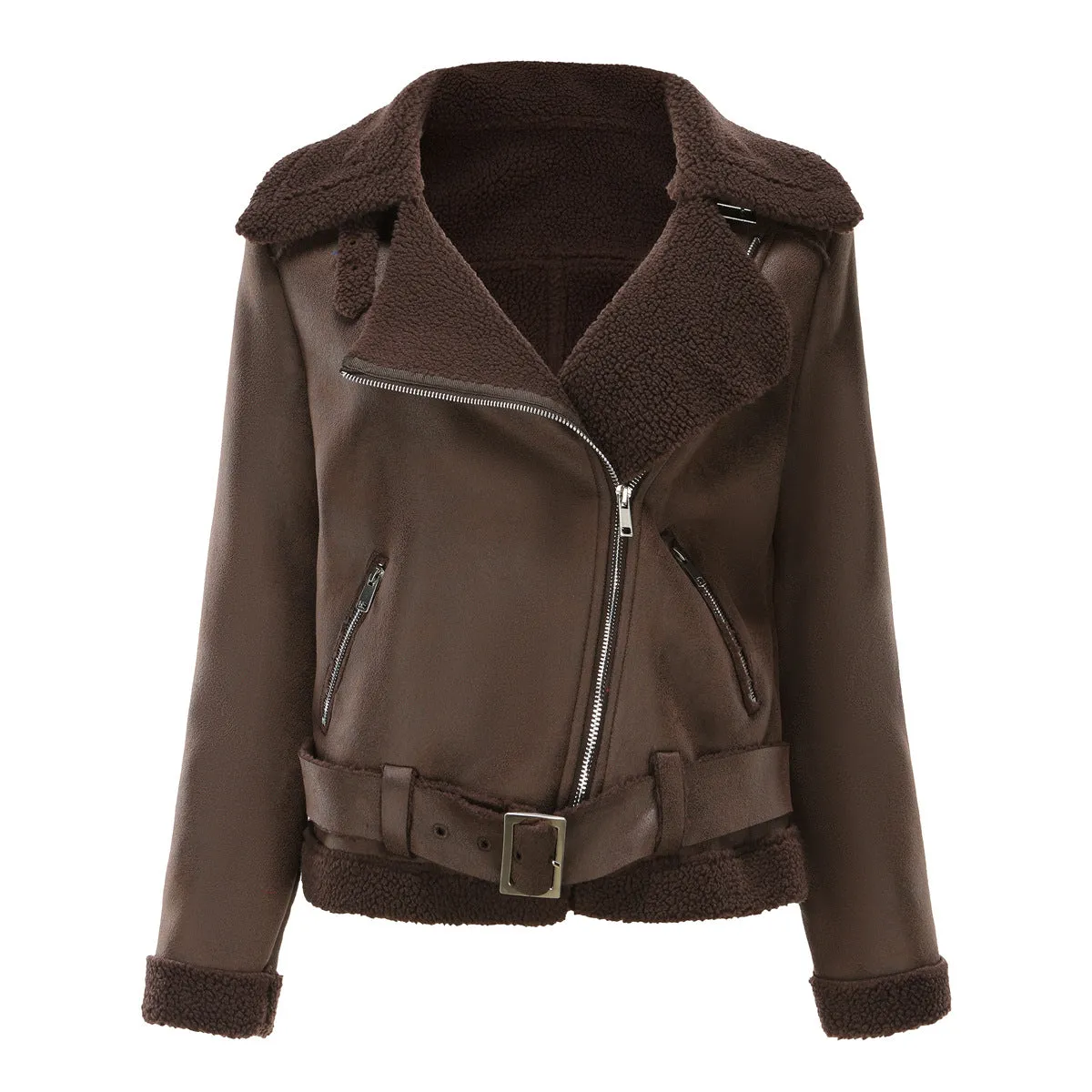 Faux Suede Winter Jacket