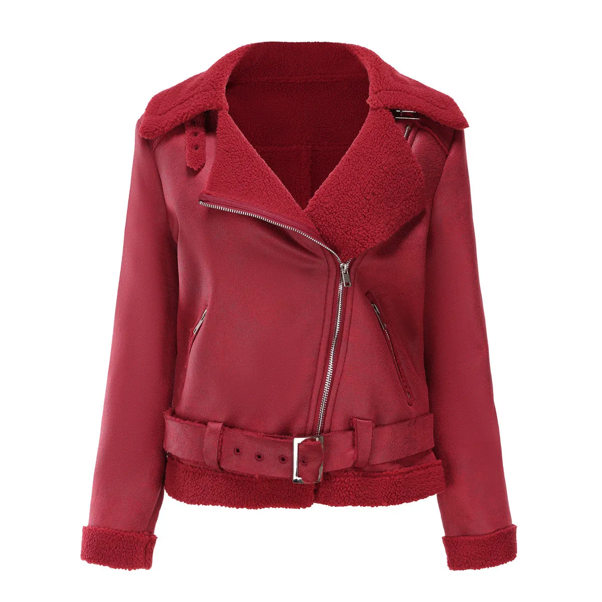 Faux Suede Winter Jacket