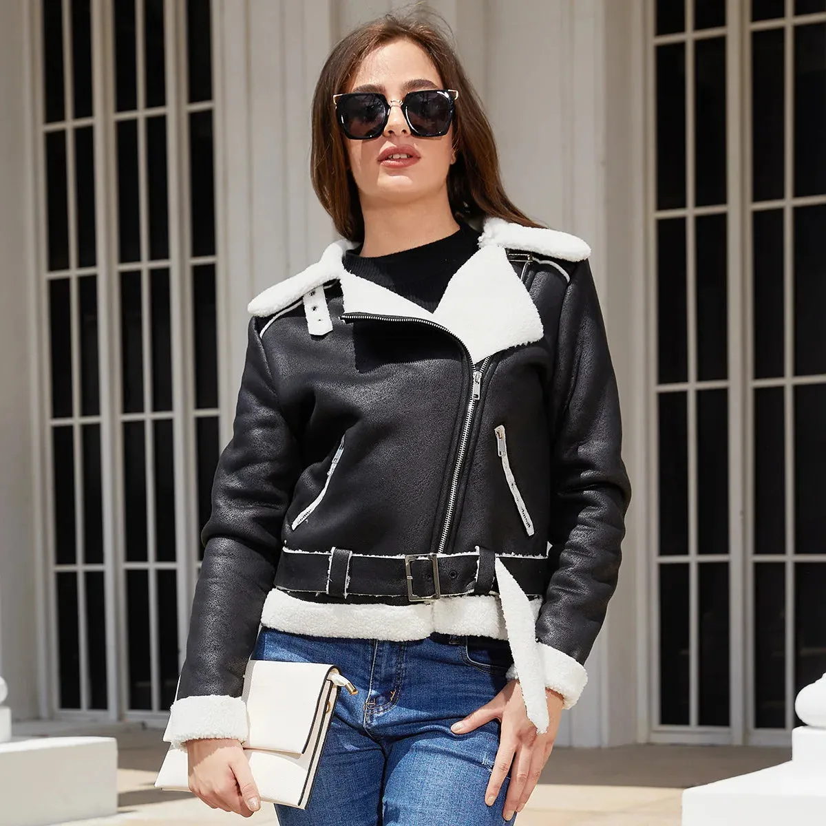 Faux Suede Winter Jacket