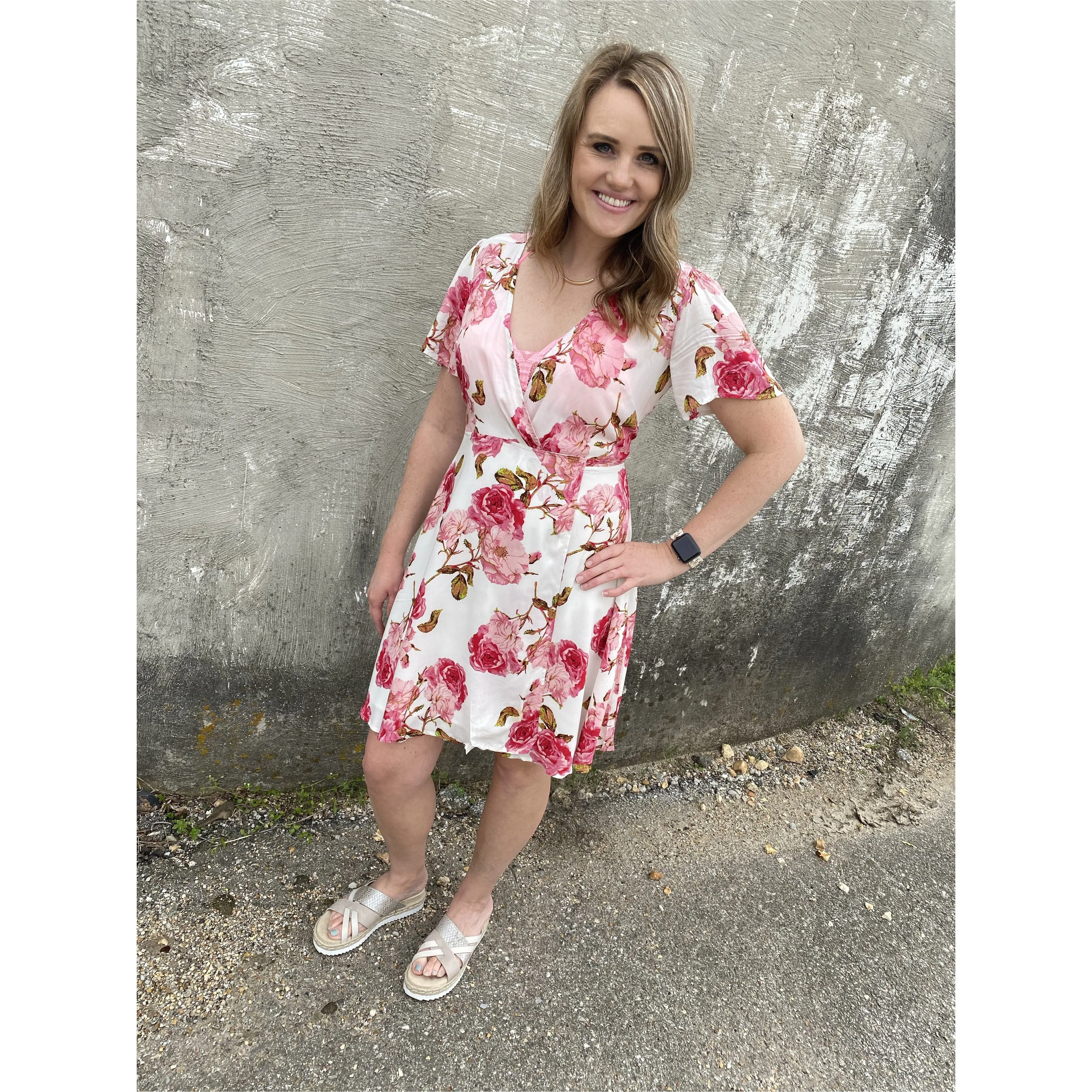 {{Floral}} Print Dress