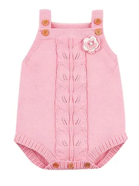 Flower Leaf Crochet Onesie Baby Knit Bodysuit crochet romper