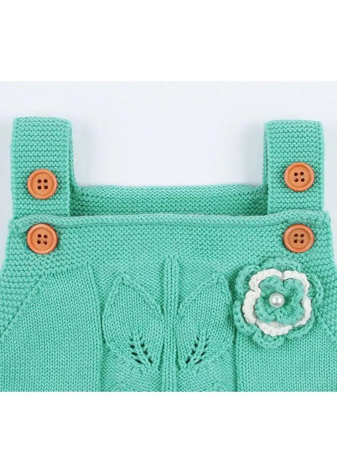 Flower Leaf Crochet Onesie Baby Knit Bodysuit crochet romper