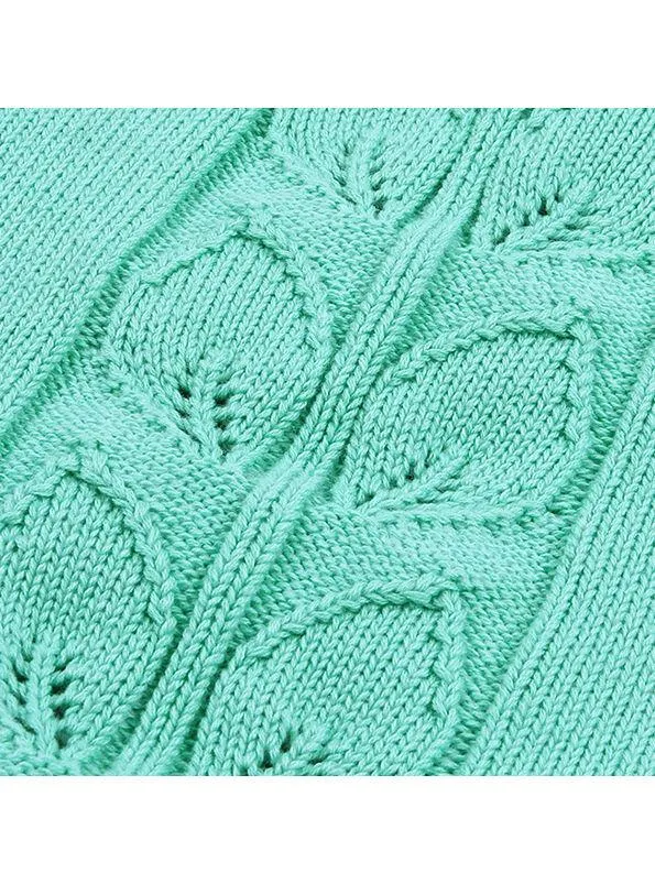 Flower Leaf Crochet Onesie Baby Knit Bodysuit crochet romper