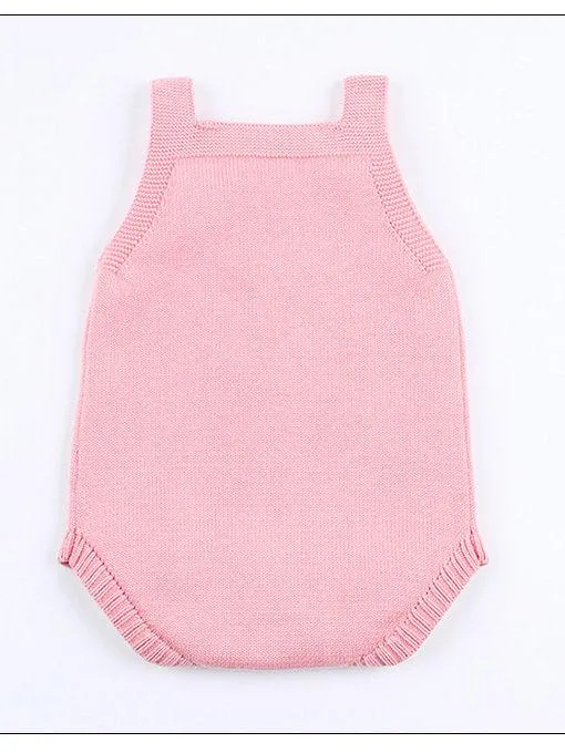 Flower Leaf Crochet Onesie Baby Knit Bodysuit crochet romper
