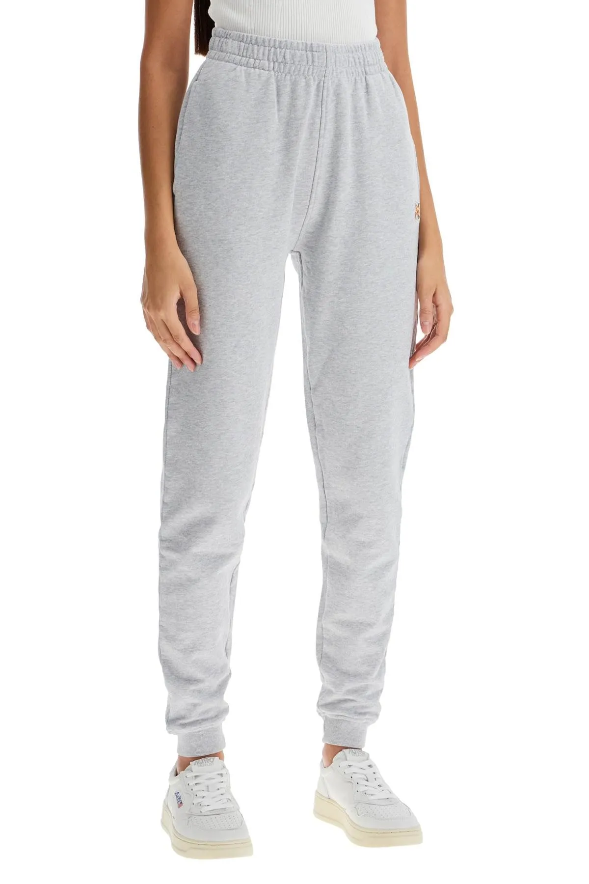 fox head jogging pants MW01109KM0001 LIGHT GREY MELANGE