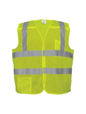 FrogWear® HV Yellow/Green Lightweight Mesh Polyester Breakaway Vest - GLO-01BA