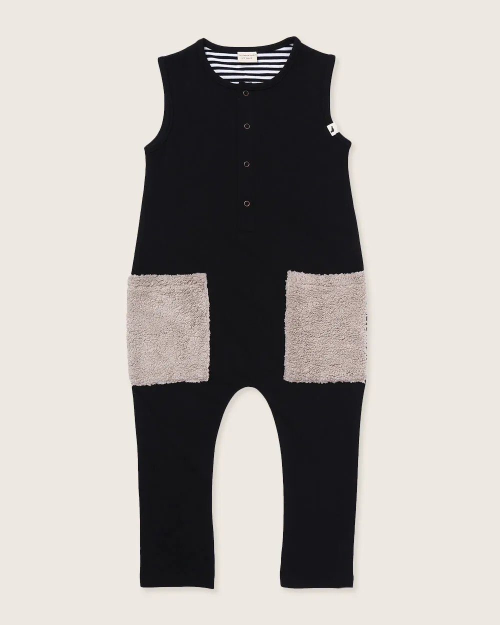 Fur Pocket Tank Dungarees