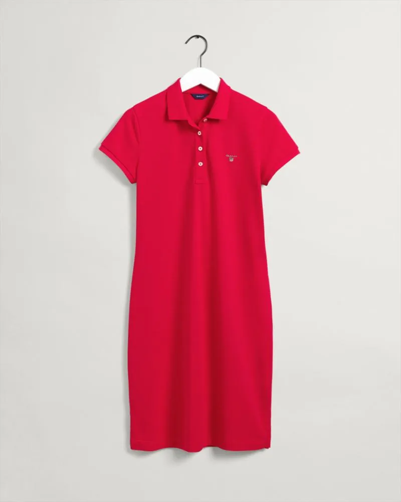 Gant Apparel Womens ORIGINAL PIQUE SS DRESS 666/SUNSET PINK