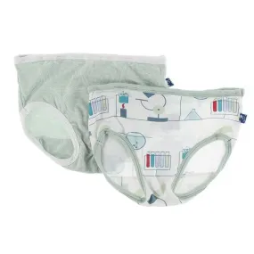Girl's Bamboo Underwear Set - Aloe Venus Orbit and Natural Chemistry Lab