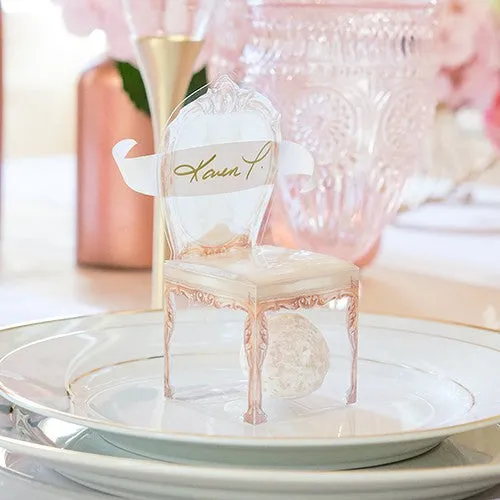 Gold or Silver Chair Wedding Party Favor Boxes (Pack of 10)
