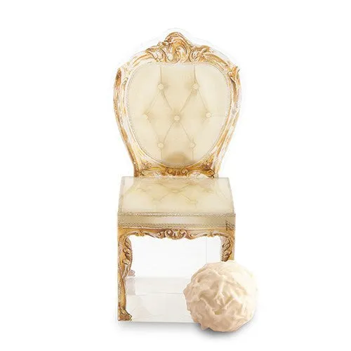 Gold or Silver Chair Wedding Party Favor Boxes (Pack of 10)