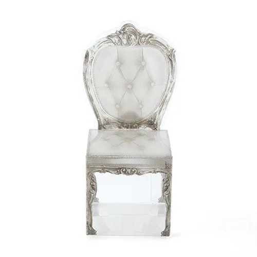 Gold or Silver Chair Wedding Party Favor Boxes (Pack of 10)