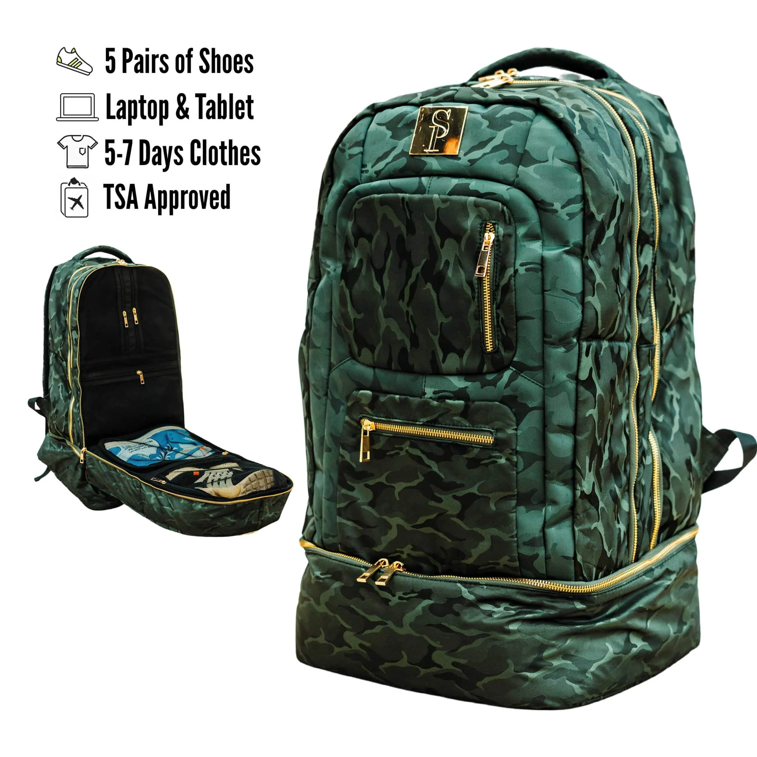 Green Camo Carryon Design (HOLIDAY SALE)