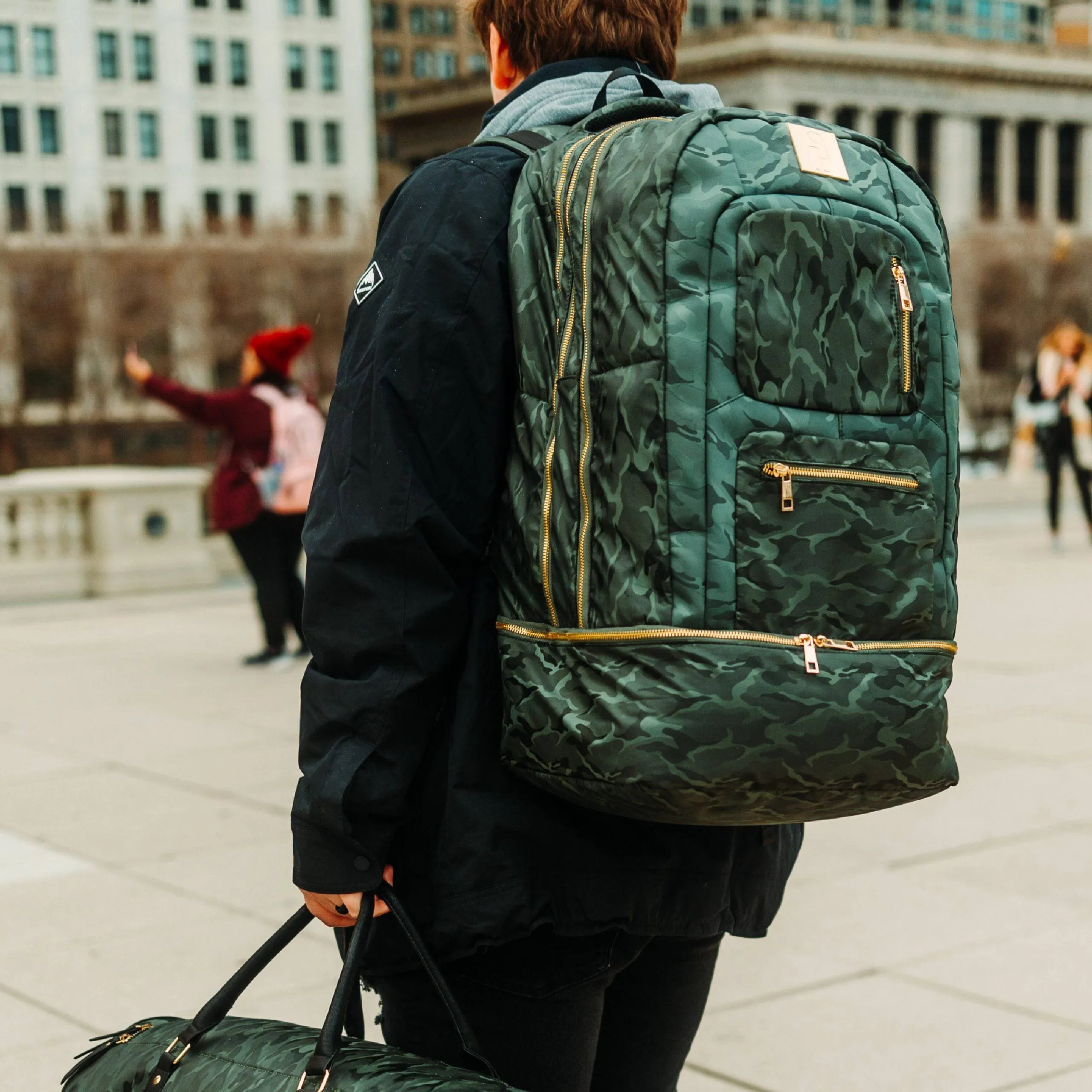 Green Camo Carryon Design (HOLIDAY SALE)