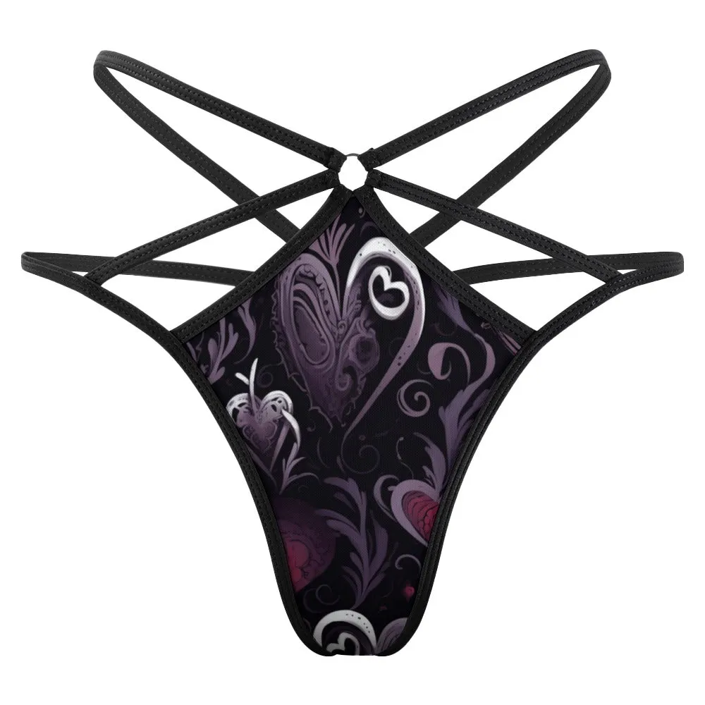 Hearts T-back Thong