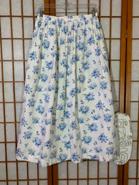 Heavenly Blue Floral Skirt