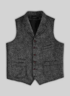 Highlander Heavy Gray Bedford Tweed Hunting Vest