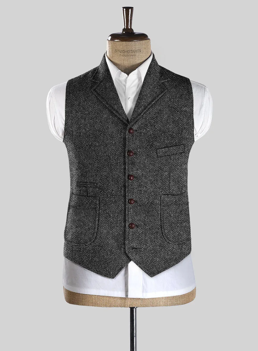 Highlander Heavy Gray Bedford Tweed Hunting Vest