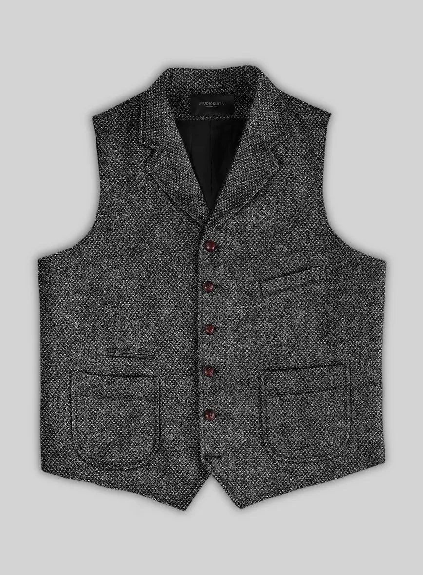 Highlander Heavy Gray Bedford Tweed Hunting Vest