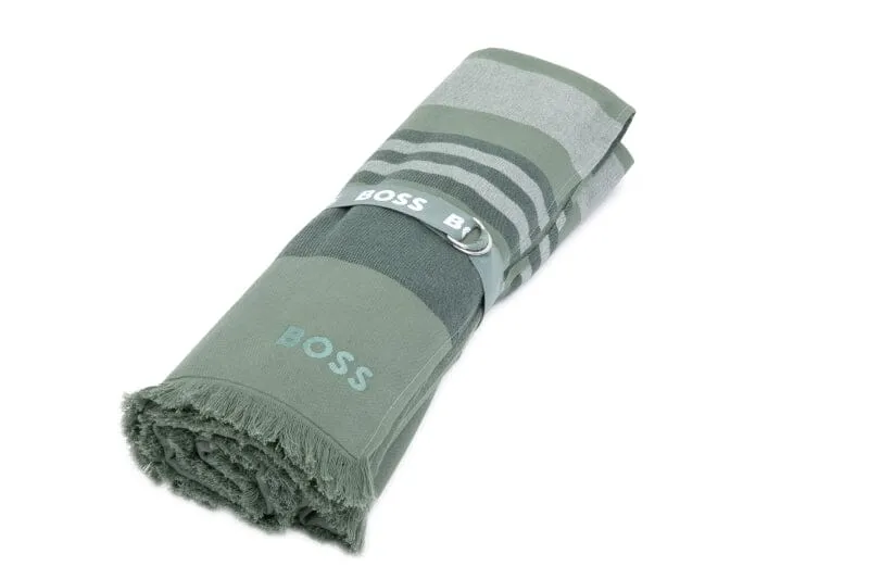 Hugo Boss Home Searide Green Foutah with Closing Belt