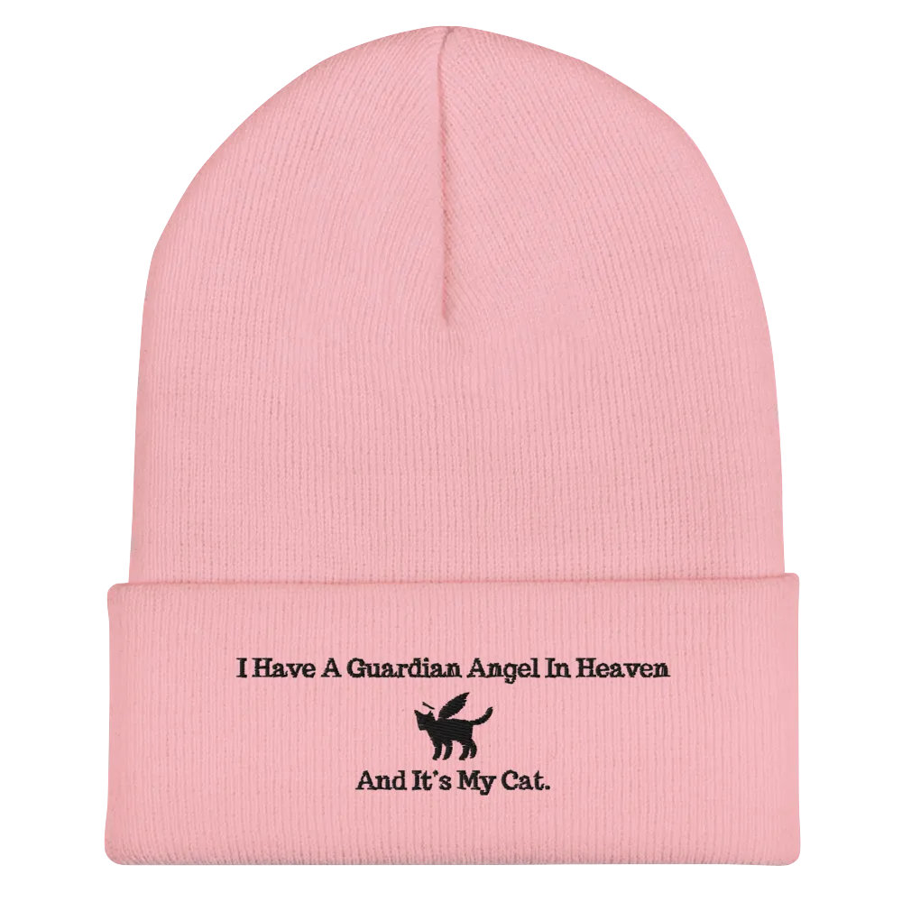 I Have A Guardian In Heaven "CAT"  Cuffed Beanie
