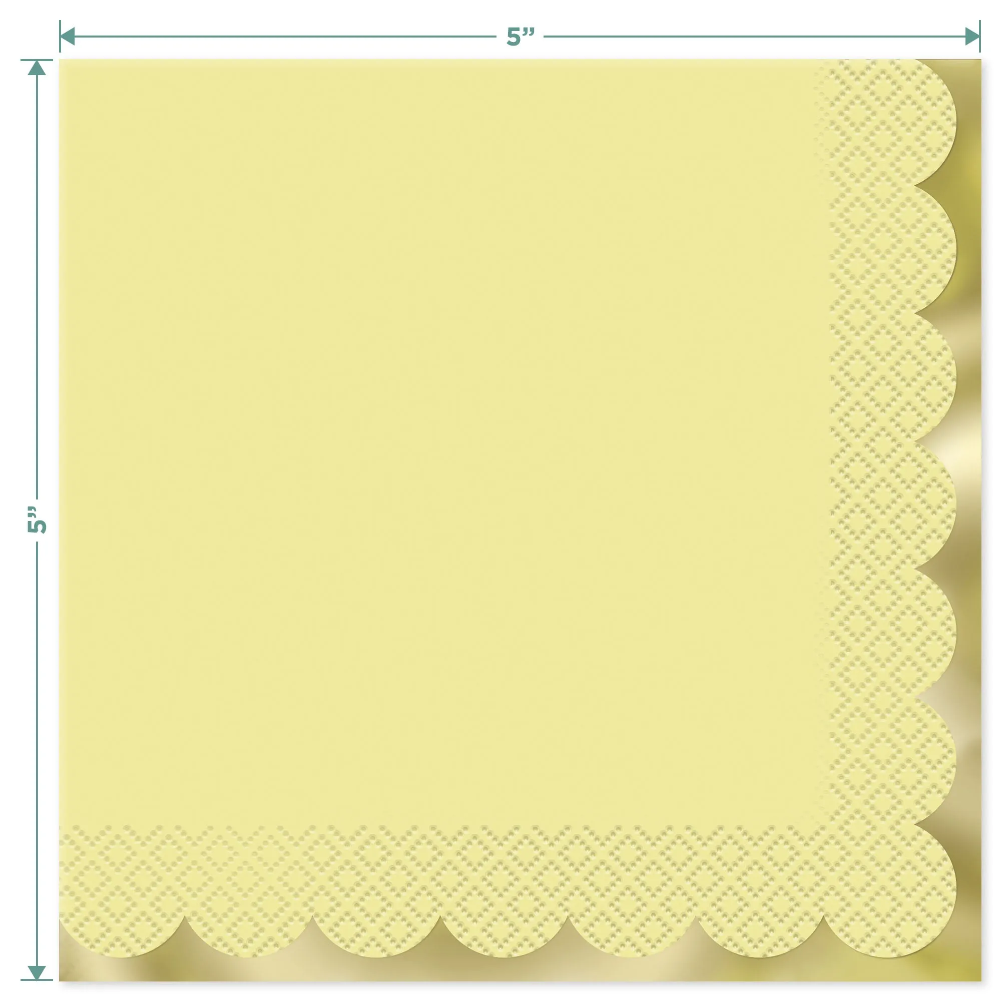 Ice Cream Party Supplies - Deluxe Metallic Gold Treat Cups, Beverage Napkins, & Mini Plastic Spoon Set (Serves 16)