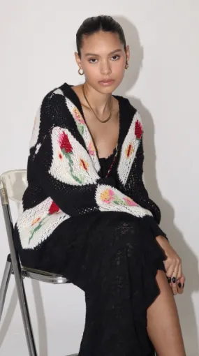 In Check Sweater Black Multi