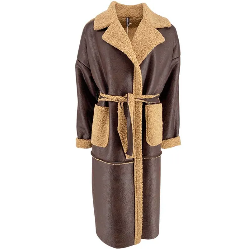J By J 13067 Teddy Coat Brown