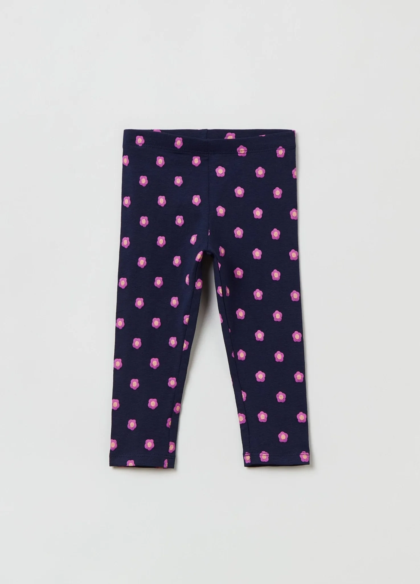 Jersey joggers with ditsy floral print