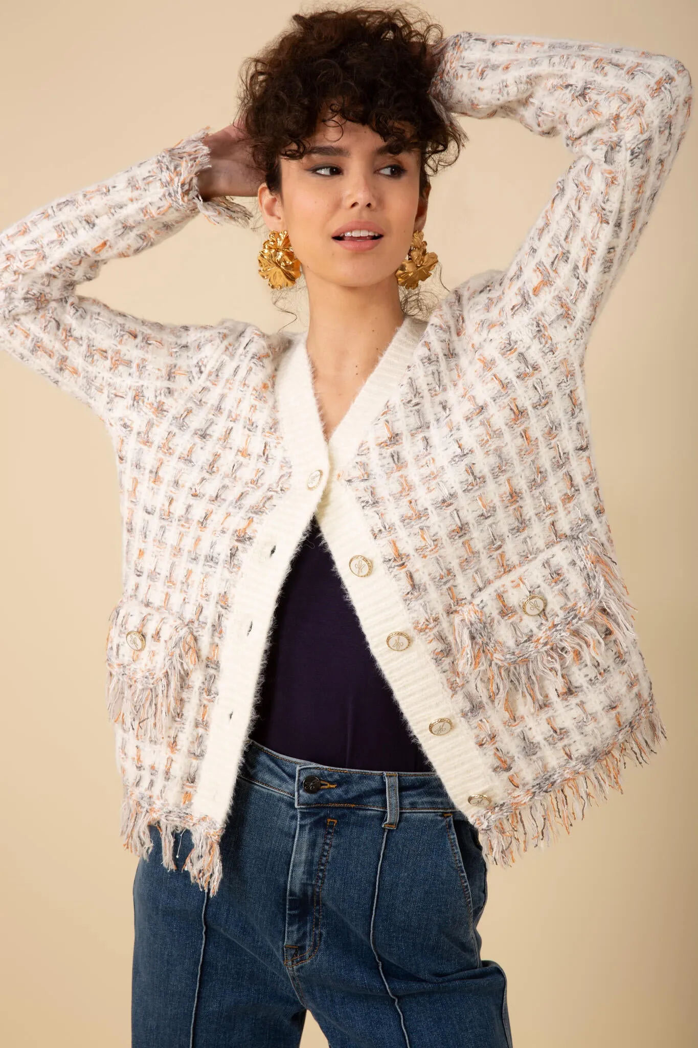 Jimena Cardigan - Ivory