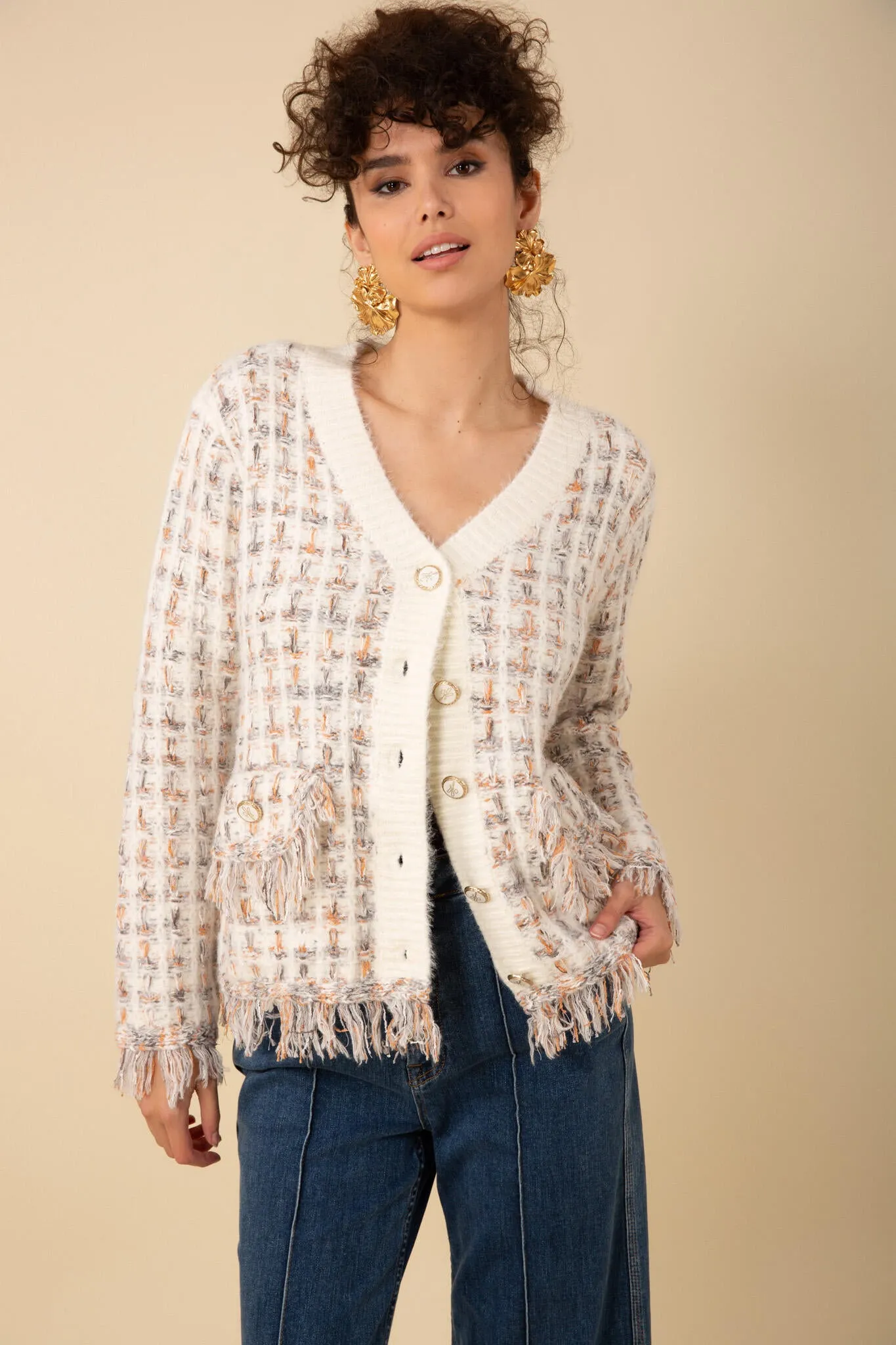 Jimena Cardigan - Ivory