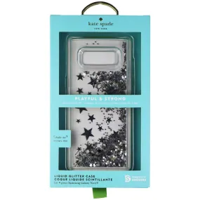 Kate Spade New York Liquid Glitter Case for Samsung Galaxy Note8 - Silver Stars