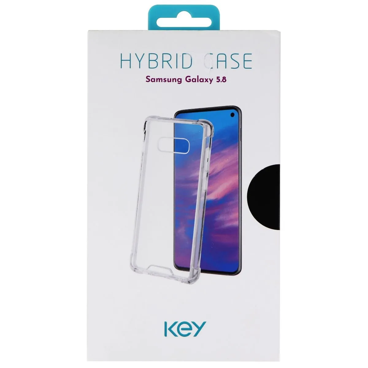 Key Hybrid Hard Case for Samsung Galaxy (S10e) Smartphones - Clear Transparent