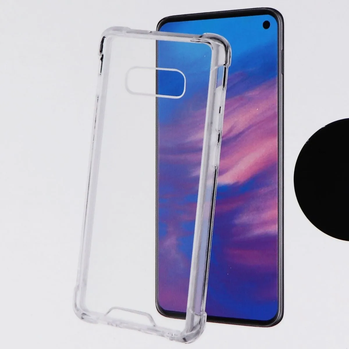 Key Hybrid Hard Case for Samsung Galaxy (S10e) Smartphones - Clear Transparent